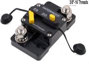 img 4 attached to ⚡ ANJOSHI 100Amp Circuit Breaker with Manual Reset - Comprehensive Overload Protection for Trolling Motor, Auto, Marine, Boat, Bike, Audio Terminal, Inverter System - 12V-48V DC Waterproof Fuse