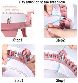 img 3 attached to Baiao Spinning Knitting Machine 48 Needles - Circular Weaving Loom and Double Knitting Loom Board for Adults and Kids - DIY Portable Scarf, Hat, Socks, Gloves, and Toy Making