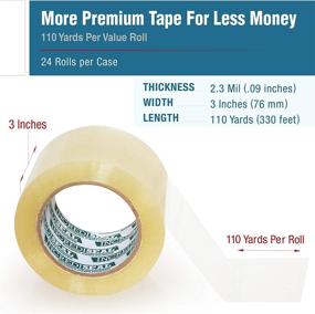 img 3 attached to Incredible Packaging Solution: INCREDISEAL UNPK AT3 3028 - 3 Inch x 110 Yard