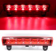 🚦 youxmoto светодиодный третий стоп-сигнал для chevrolet suburban tahoe gmc yukon 2000-2006 гг. - хромовая отделка, красный объектив логотип
