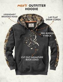 img 1 attached to 👕 Hooded Camouflage Outfitter Hoodie for Men by Legendary Whitetails