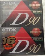 tdk output 16 pack audio cassette logo