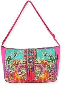 img 1 attached to 🌸 Flora Laurel Burch Crossbody Handbag, 15" x 10