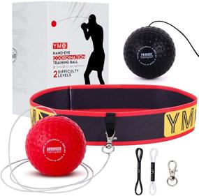 img 4 attached to 🥊 Enhance Hand-Eye Coordination with YMX Boxing Reflex Ball on String: Adjustable Headband & Soft Foam Balls for Speed, Accuracy, Focus, and Cardio Workout