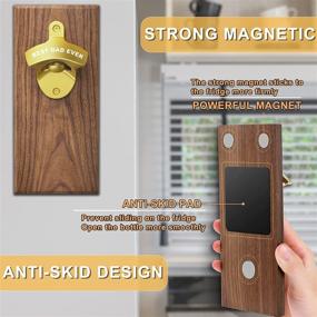 img 2 attached to 🍺 Best Dad Ever Magnetic Bottle Opener: Unique Beer Gifts for Dad from Daughter Son, Ideal for Christmas, Fathers Day, Birthday - Cool Gadgets for Kitchen, Bar, Yard, Party