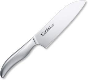 img 4 attached to 🔪 Нож Santoku Shimomura Kogyo японского производства 165 мм - молибденованадиевая сталь, подходит для посудомоечной машины, OVD-11, Ниигата Тсубаме Санджо