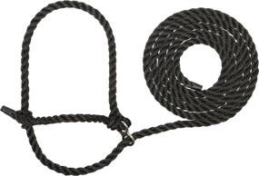 img 1 attached to Weaver Leather Livestock X-Long Breaking Halter 🐴 in Black – Ultimate Length for Optimal Control