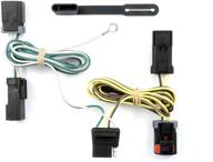 curt 55537 vehicle-side custom 4-pin trailer wiring harness for dodge caravan, grand, chrysler town and country logo