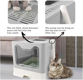 img 2 attached to KITTYWOO Foldable Litter Drawer Anti Splashing