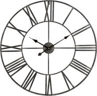 ⏰ aspire solange large wall clock - elegant 30" wrought iron timepiece for stylish decor logo