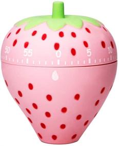 img 4 attached to 🍓 Sweet Strawberry Fun: Monliya Cute Fruit Cookie Kitchen Timer - Manual Cooking Timer for Kitchen; Novelty Mechanical Timer - Home Desktop Decor, Alarm