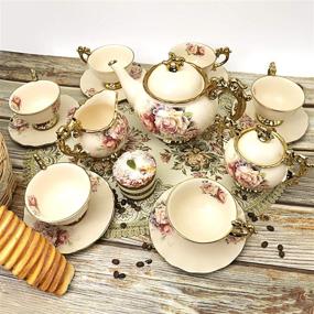 img 3 attached to Fanquare Vintage British Porcelain Wedding Collection: Exquisite Elegance for Your Special Day