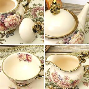 img 2 attached to Fanquare Vintage British Porcelain Wedding Collection: Exquisite Elegance for Your Special Day