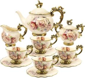 img 4 attached to Fanquare Vintage British Porcelain Wedding Collection: Exquisite Elegance for Your Special Day