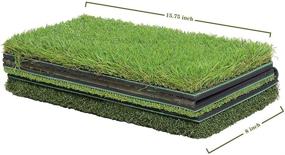 img 3 attached to 🏌️ True Golf Hitting Mat 25"x16" - Collapsible Practice Mat for Indoor and Outdoor Chipping, Backyard or Indoor Golf Practice Turf Mat, Ideal for Training