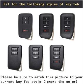img 1 attached to TANGSEN Smart Key Fob Case Compatible WithLEXUS ES 350 GS F 350 450H IS 200 250 300 350 LX 570 NX 200T 300H RC F 200T 300 350 RX 350 450H 3 &Amp