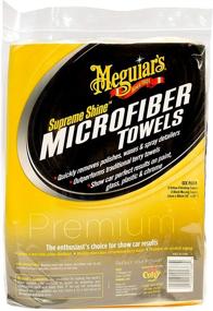 img 4 attached to 🧽 Meguiar's X2025 Supreme Shine Microfiber Towels - 6 Pack in Vibrant Yellow