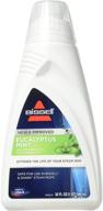 🌿 bissell eucalyptus mint infused demineralized steam mop water, 32 oz, 1392, white логотип