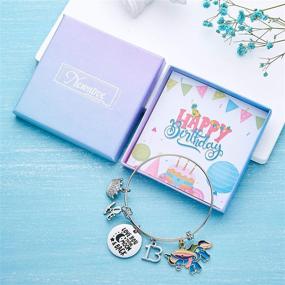 img 3 attached to 🎁 Charming Expandable Charm Bracelets - Perfect Birthday and Christmas Gifts for Women, Girls, Mom, Daughter, Grandma, Granddaughter, Wife, and Niece of All Ages!