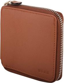 img 4 attached to Around Leather Bifold Wallet Mens