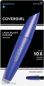 img 2 attached to 💦 Водостойкая тушь Черного цвета: Covergirl Lash Blast Fusion для долговременного выразительного объема ресниц