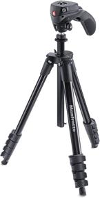 img 4 attached to Manfrotto MKCOMPACTACN BK Compact Action Tripod