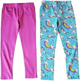 img 2 attached to Just Love 29614 10459 7 8 Jeggings Leggings Girls' Clothing and Leggings