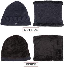 img 2 attached to Warmth and Style Combined: KRATARC Winter Beanie Fleece Outdoor Women's Accessories