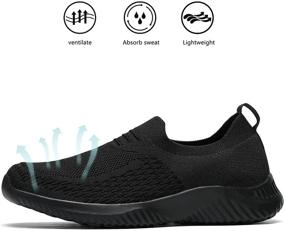 img 2 attached to Walking Running Sneakers Lightweight Trainers Women's Shoes in Athletic