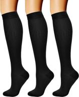 🧦 premium quality charmking compression socks (3 pairs) for enhanced athletic performance, circulation, and support - ideal for men & women in running, cycling logo