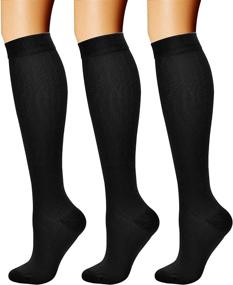 img 4 attached to 🧦 Premium Quality CHARMKING Compression Socks (3 Pairs) for Enhanced Athletic Performance, Circulation, and Support - Ideal for Men & Women in Running, Cycling