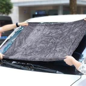 img 1 attached to 🚗 AVA Prime Microfiber Car Drying Towel with Double-Twist Pile - 600 GMS, Large Size Cleaning Cloth for Lint-Free Detailing - (23.6x35.4 Inch)