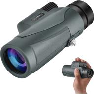🔭 zipforce 12x50 hd portable monocular telescope - waterproof/fogproof, ideal for wildlife watching, bird watching, camping, hunting & hiking logo