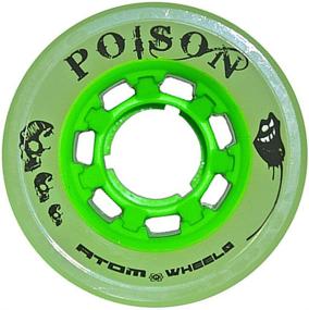 img 1 attached to 🟢 Enhance Performance with Atom Poison Hybrid Roller Skate Wheels (Green)