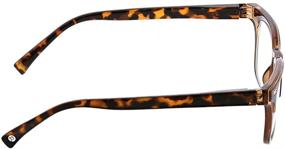 img 2 attached to 👓 Peepers by PeeperSpecs: Strut Focus Square Blue Light Filtering Reading Glasses - Safeguard Your Eyes and Enhance Reading Experience