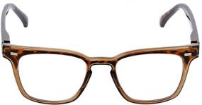 img 3 attached to 👓 Peepers by PeeperSpecs: Strut Focus Square Blue Light Filtering Reading Glasses - Safeguard Your Eyes and Enhance Reading Experience