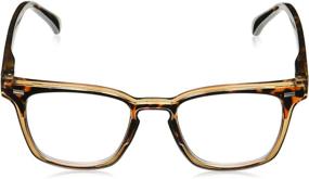 img 1 attached to 👓 Peepers by PeeperSpecs: Strut Focus Square Blue Light Filtering Reading Glasses - Safeguard Your Eyes and Enhance Reading Experience