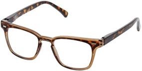 img 4 attached to 👓 Peepers by PeeperSpecs: Strut Focus Square Blue Light Filtering Reading Glasses - Safeguard Your Eyes and Enhance Reading Experience