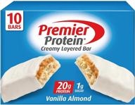 🏋️ power-packed protein boost: premier protein 20g bar, vanilla almond, pack of 10 logo