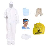 🩺 protective seniorwear disposable isolation coveralls l: safety and comfort combined логотип