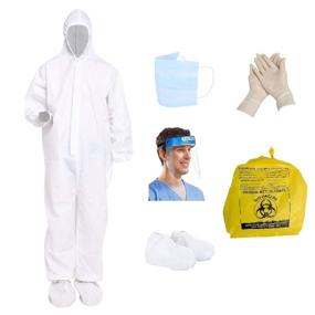 img 4 attached to 🩺 Protective Seniorwear Disposable Isolation Coveralls L: Safety and Comfort Combined