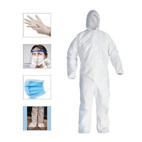 img 3 attached to 🩺 Protective Seniorwear Disposable Isolation Coveralls L: Safety and Comfort Combined