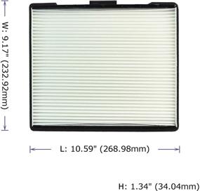 img 3 attached to 🚗 POTAUTO MAP 1051W (CF10329) High Performance Cabin Air Filter Replacement for HYUNDAI Elantra Entourage Tiburon, KIA Sedona