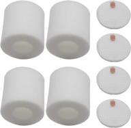 🧽 4 pack of high-quality replacement pre-motor foam filters (3.7") for shark iq robot vacuum r101ae rv1001ae ur1005ae with self-empty base логотип