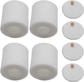 img 4 attached to 🧽 4 Pack of High-Quality Replacement Pre-Motor Foam Filters (3.7") for Shark IQ Robot Vacuum R101AE RV1001AE UR1005AE with Self-Empty Base