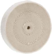 🪚 woodstock d2509 soft muslin buffing wheel, 3-inch diameter, 40 ply, 1/4-inch hole logo