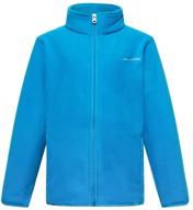 yingjielide boy's polar fleece jacket: full-zip coat for kids – soft, warm, and outdoor-friendly sweatshirt logo