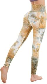 img 1 attached to Леггинсы для бега Iniber Workout Pockets