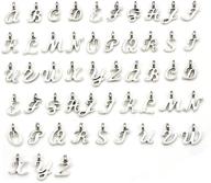 🔤 wocraft 130pcs abc letter alphabet mini a-z letter charms: add personalization to jewelry & crafts with alphabetic loose beads set - diy necklace bracelet set of 5 (10932) logo