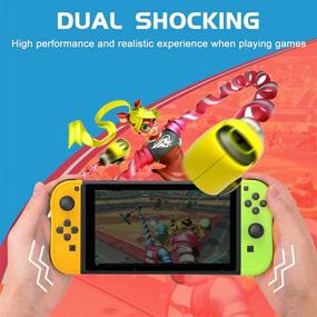 img 1 attached to 🎮 D.Gruoiza Switch Controllers: Joy-Pad with Wake Up Feature and Enhanced Grip for Nintendo Switch (Yellow and Green)